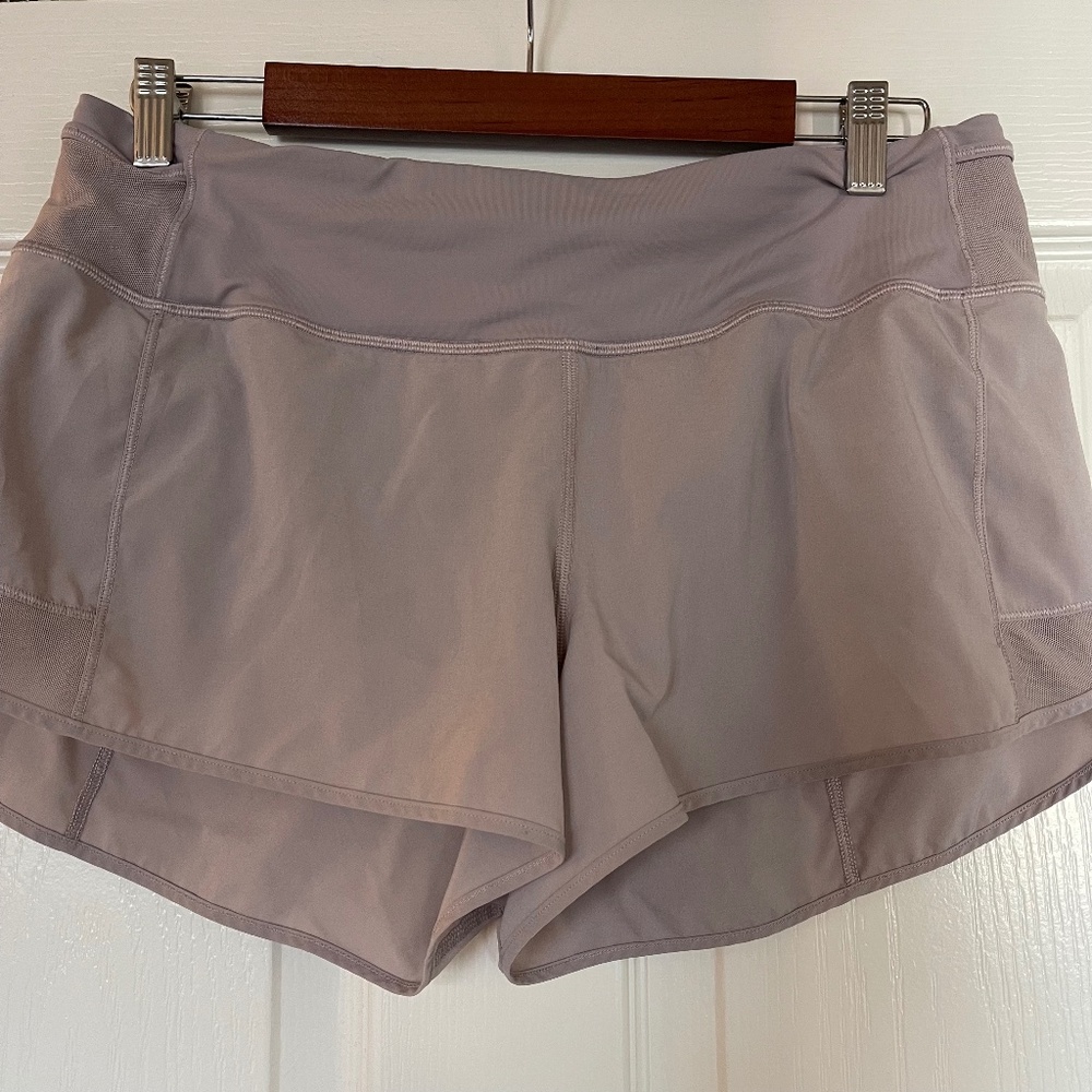 Lululemon Mesh Over Miles Short 3 inch inseam, size 10